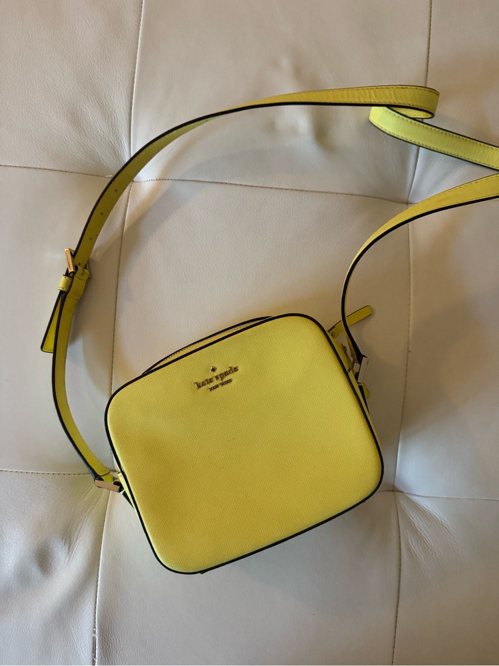 Kate Spade Yellow Cross Body Bag